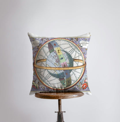 Astrology Map Constellation Throw Pillow Planets Decor