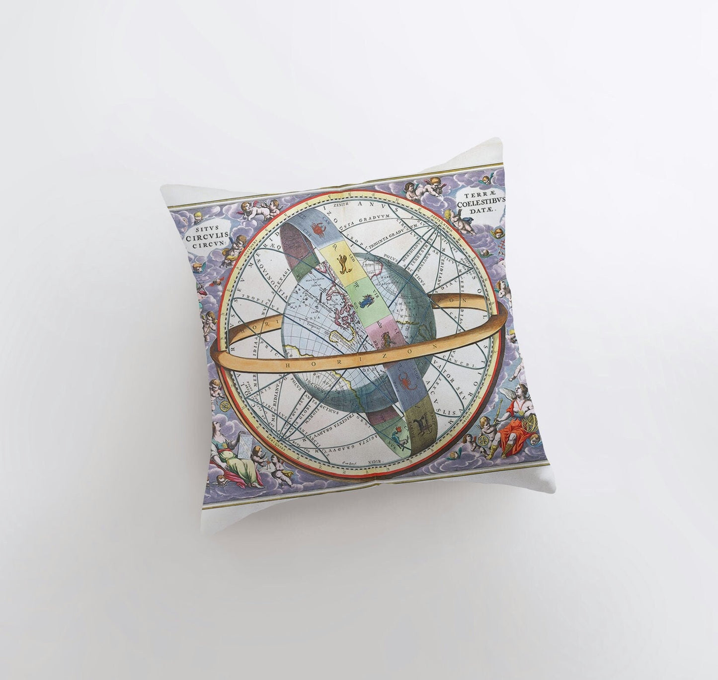 Astrology Map Constellation Throw Pillow Planets Decor