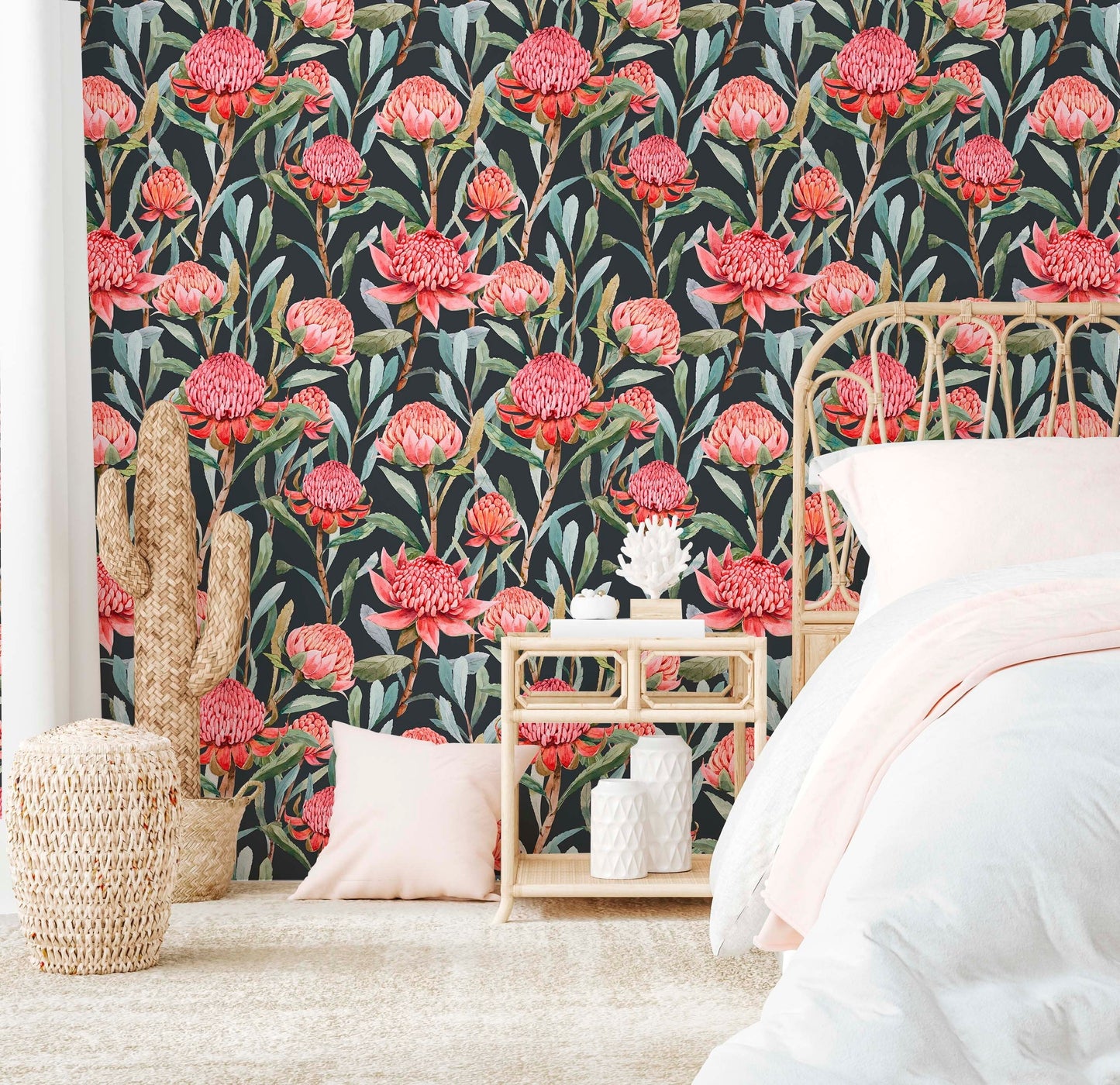 Dark Garden Wallpaper - Eco-Friendly Floral Design