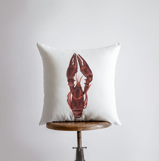 Ocean Lobster Throw Pillow | Nautical Home Decor Accent