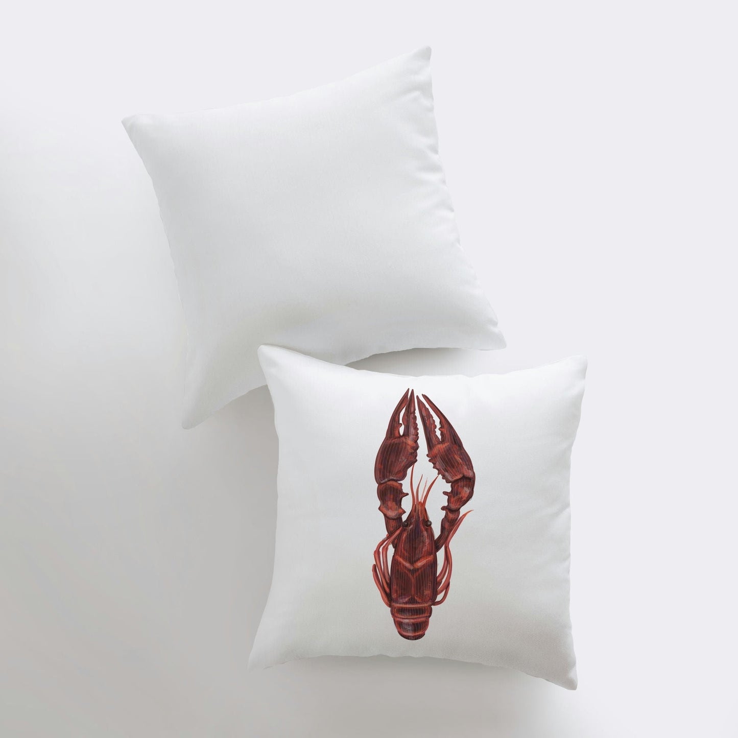 Ocean Lobster Throw Pillow | Nautical Home Decor Accent