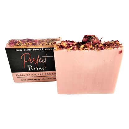 Perfect Rose Soap - Vegan Handcrafted Glycerin Bar