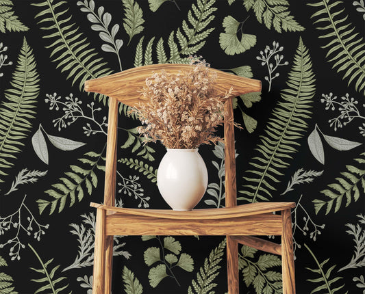 Fern Forest Wallpaper for Calming Nature-Inspired Rooms