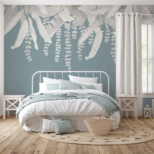 Tropical Leaves Wallpaper Mural for Vibrant Interiors