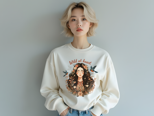 Wild at heart Unisex Heavy Blend™ Crewneck Sweatshirt - StyleMZ