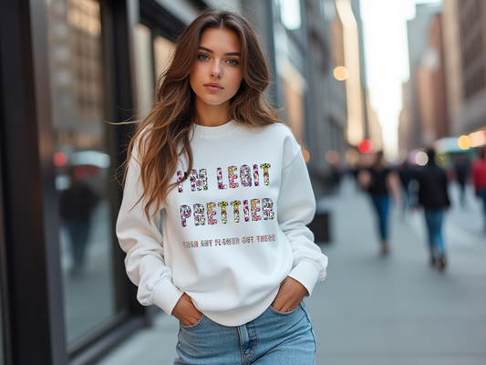 I'm legit prettier Unisex Sweatshirt - StyleMZ