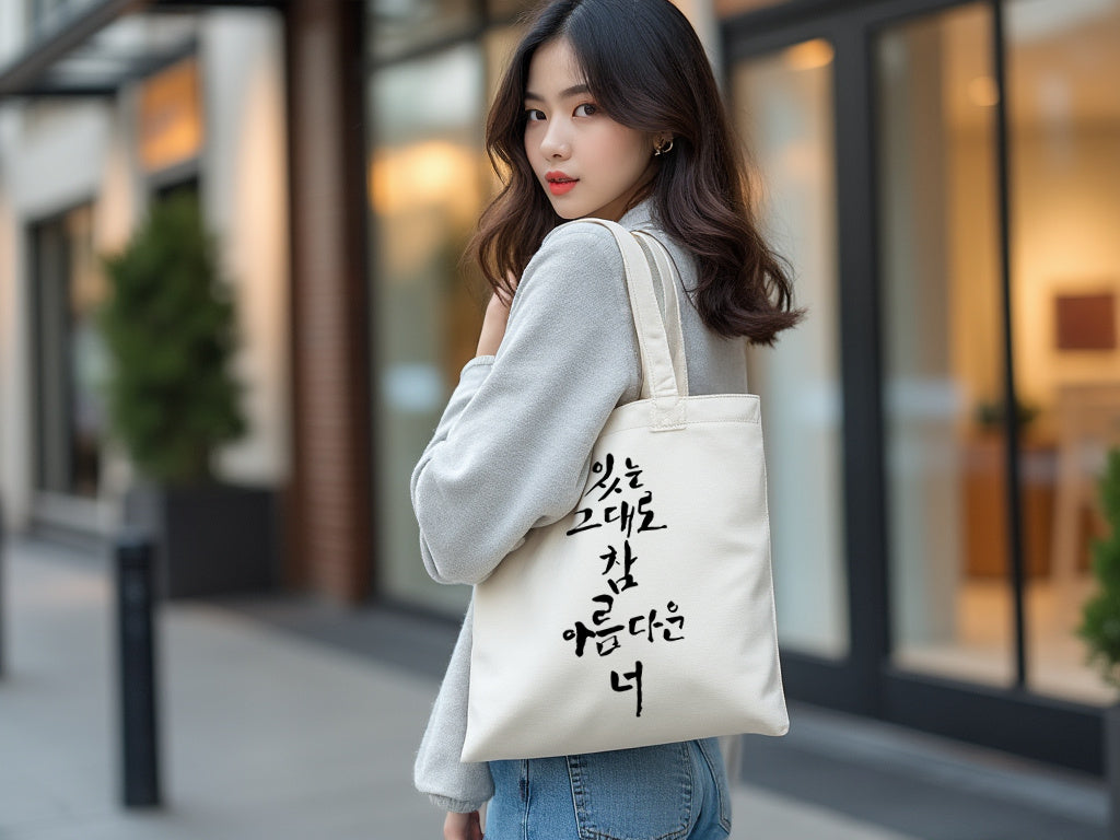 Tote Bag - Beautiful The Way You Are Cotton Canvas Tote Bag - StyleMZ