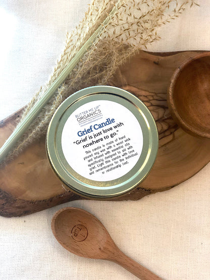 Grief Candle - Hand Poured Soy Wax with Essential Oils