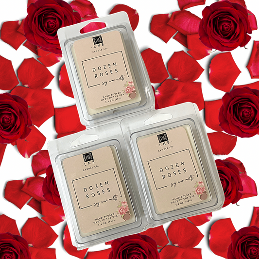 Wax Melt Dozen Roses Scent - Fresh Floral Aroma Delight