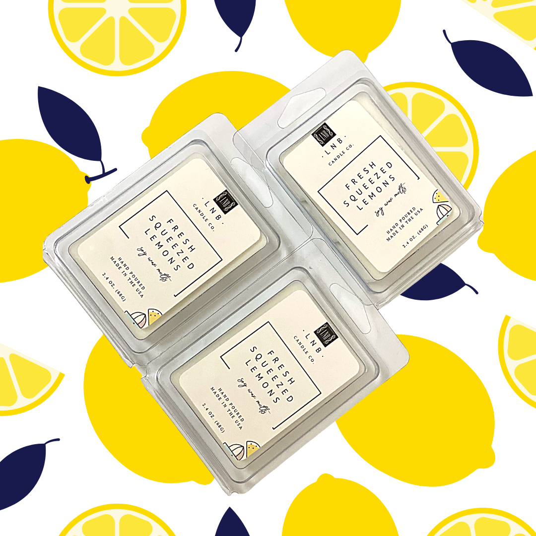 Wax Melt Fresh Lemons Scent - Eco Friendly Soy Wax