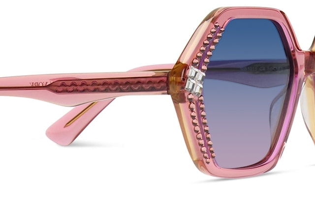 Jimmy Crystal GLT1015-C4-Blushrose Women's Geometric Frames