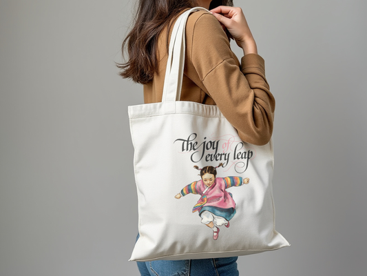 The joy of every leap Cotton Canvas Tote Bag - StyleMZ