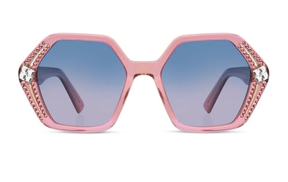 Jimmy Crystal GLT1015-C4-Blushrose Women's Geometric Frames