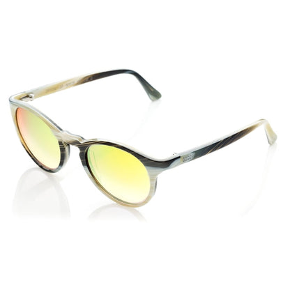 DP69 RETRO DPS014-07 Yellow Acetate Round Glasses