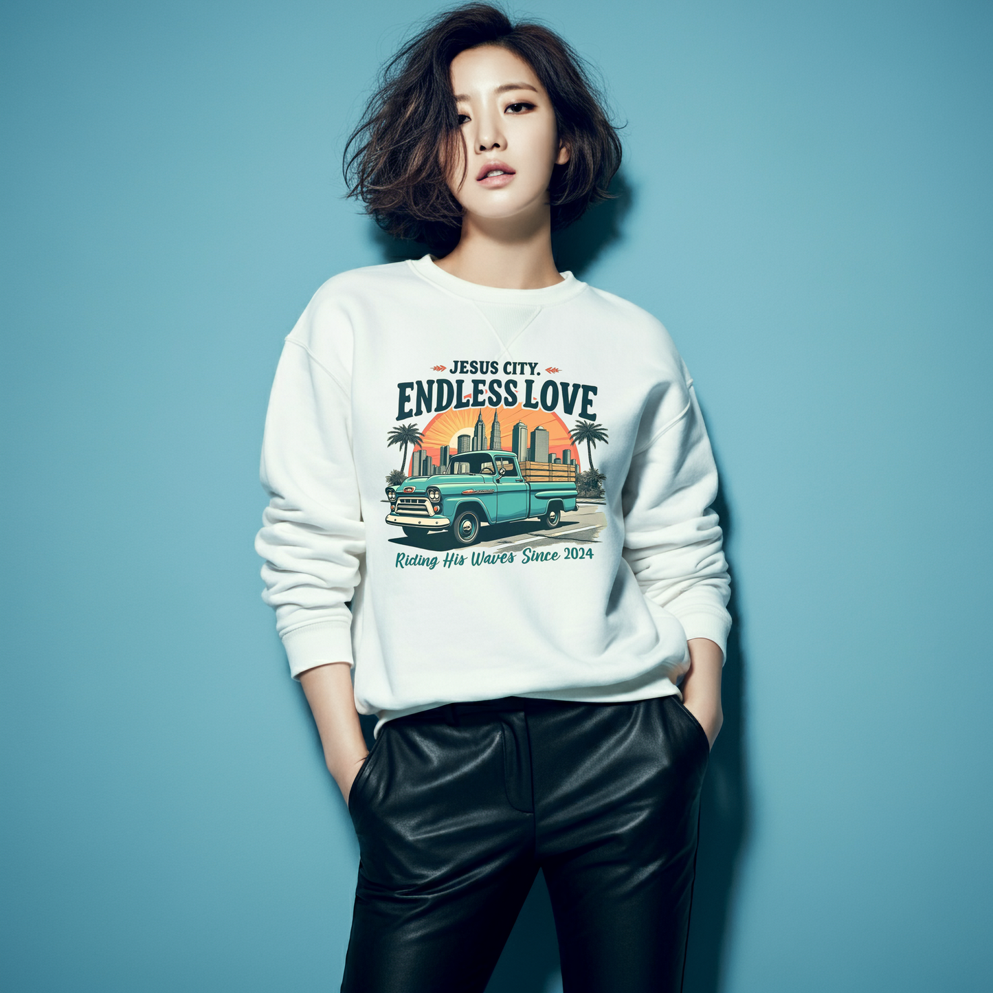 Endless love Unisex Midweight Softstyle Fleece Crewneck Sweatshirt - StyleMZ