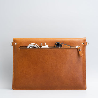 Leather Bag with Adjustable Strap for MacBook 51 Inches