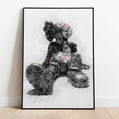 Kaws Art Poster Printed on Quality Satin Paper