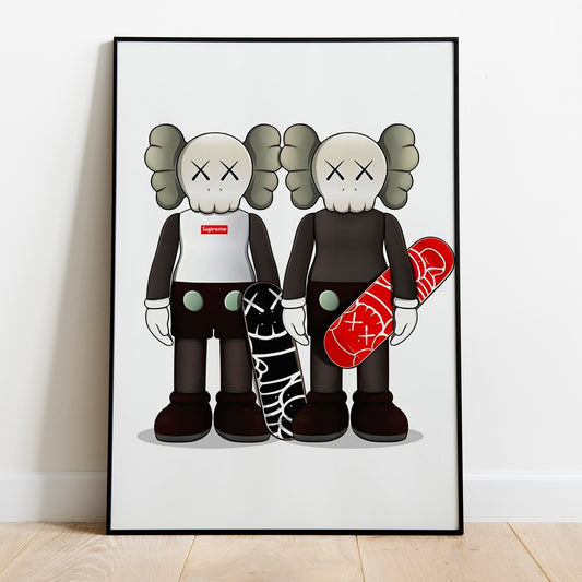 Kaws Supreme High-Quality Art Print - Made in USA