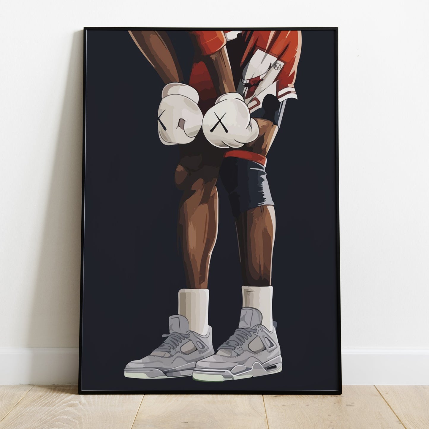 Kaws Jordan High-Quality Art Print on Satin Paper Decor