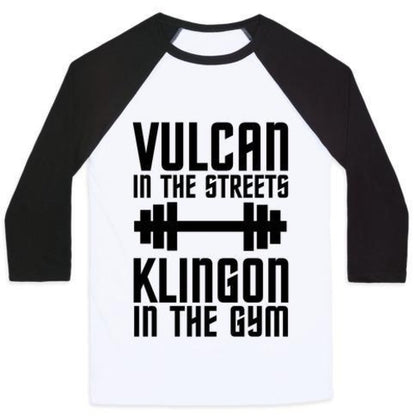 Klingon In The Gym Unisex Classic Baseball Tee - Soft Fit