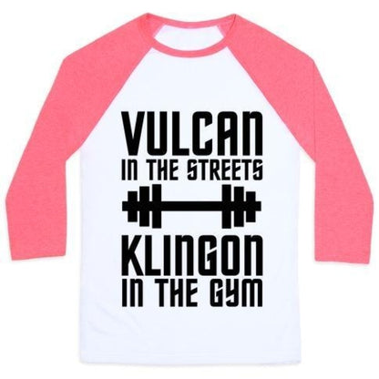 Klingon In The Gym Unisex Classic Baseball Tee - Soft Fit