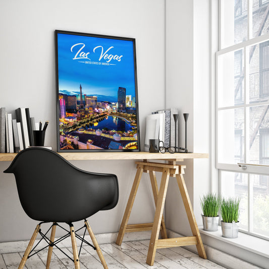 Las Vegas Nv Poster Printed on High Quality Paper