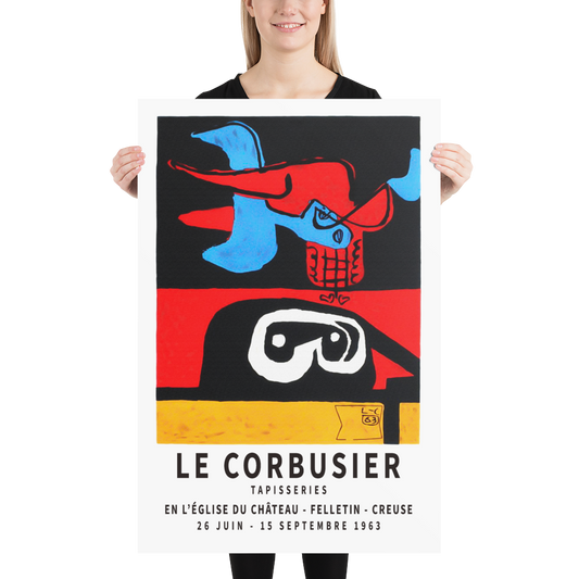 Le Corbusier 1963 Exhibition Artwork Poster - Premium Print