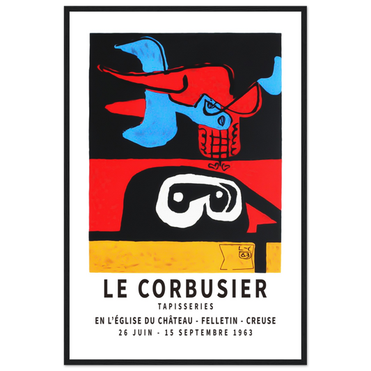 Le Corbusier 1963 Exhibition Artwork Poster - Premium Print