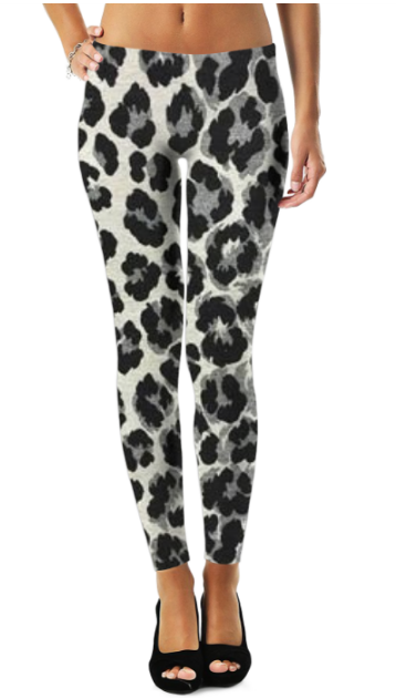 Leopard Pattern Leggings for Women with Breathable Fabric