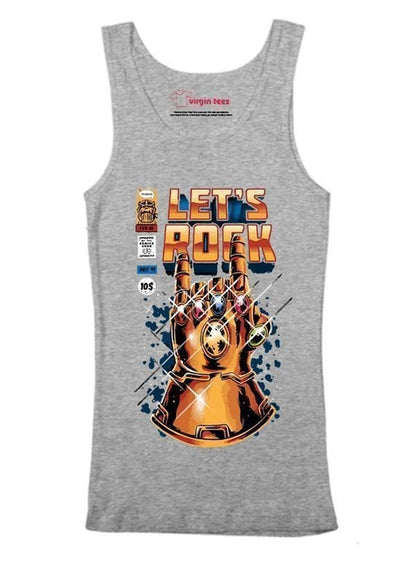 Lets Rock Tank Top - Super Soft 100% Cotton Tees