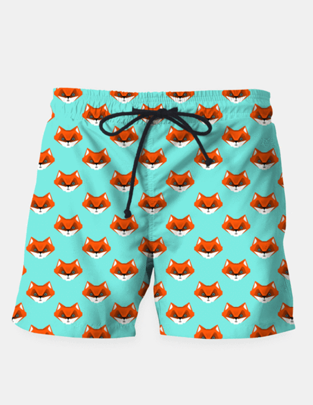 Little Fox Swim Shorts - Stylish, Durable, Unique Design