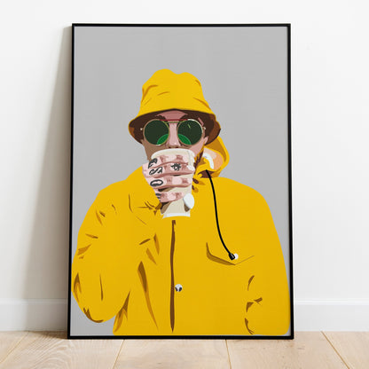 Mac Miller Poster Printed on High-Quality Satin Paper