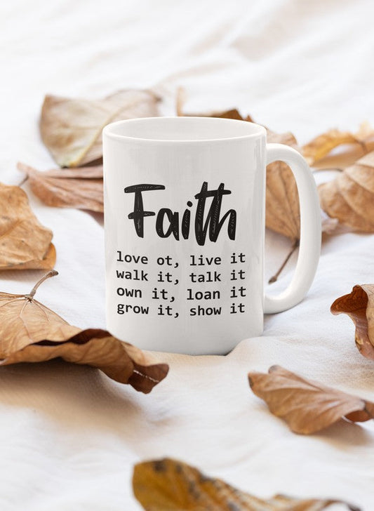 Faith Mug with Expressive Designs for Heartfelt Gifts