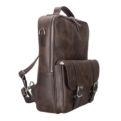 Molde Unisex Genuine Leather Backpack for Daily Life