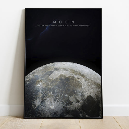 Moon Poster Print in Various Sizes for Home Decor