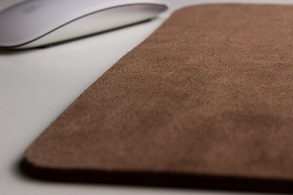 Premium Leather Mouse Pad with Non-Slip Suede Backing