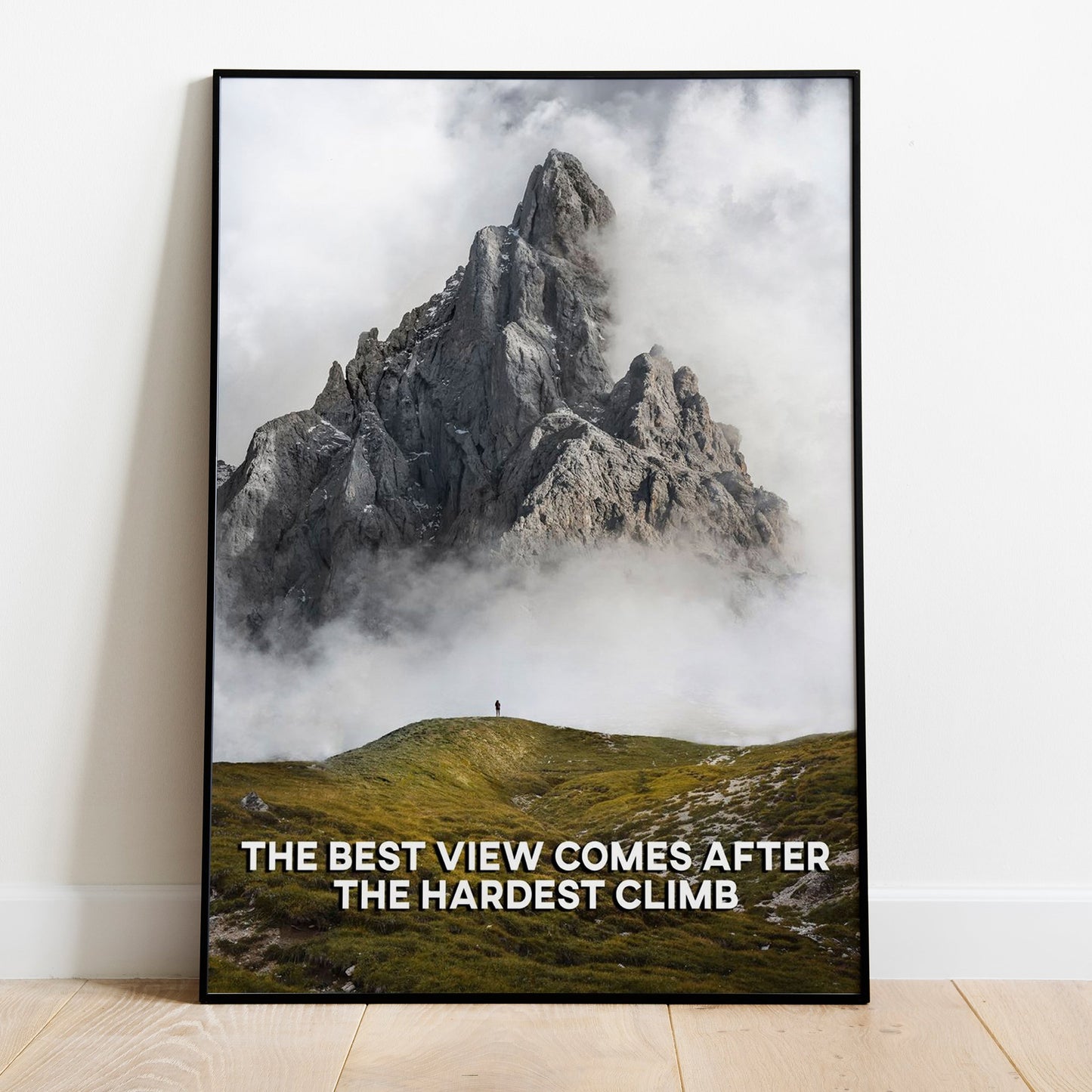 The Hardest Climb Poster on Quality Satin Paper