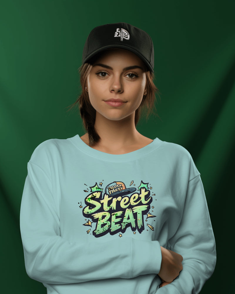 Long-sleeve - Street Beat Unisex Lightweight Crewneck Sweatshirt - StyleMZ