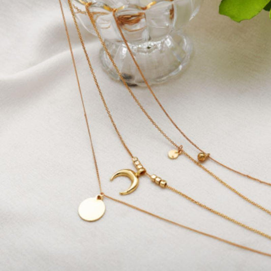 Four Layer Golden Necklace - Stylemz