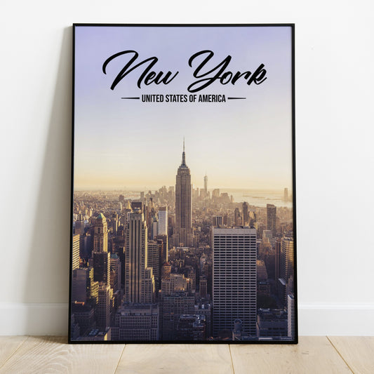 New York Ny Poster Print on Quality Satin Paper