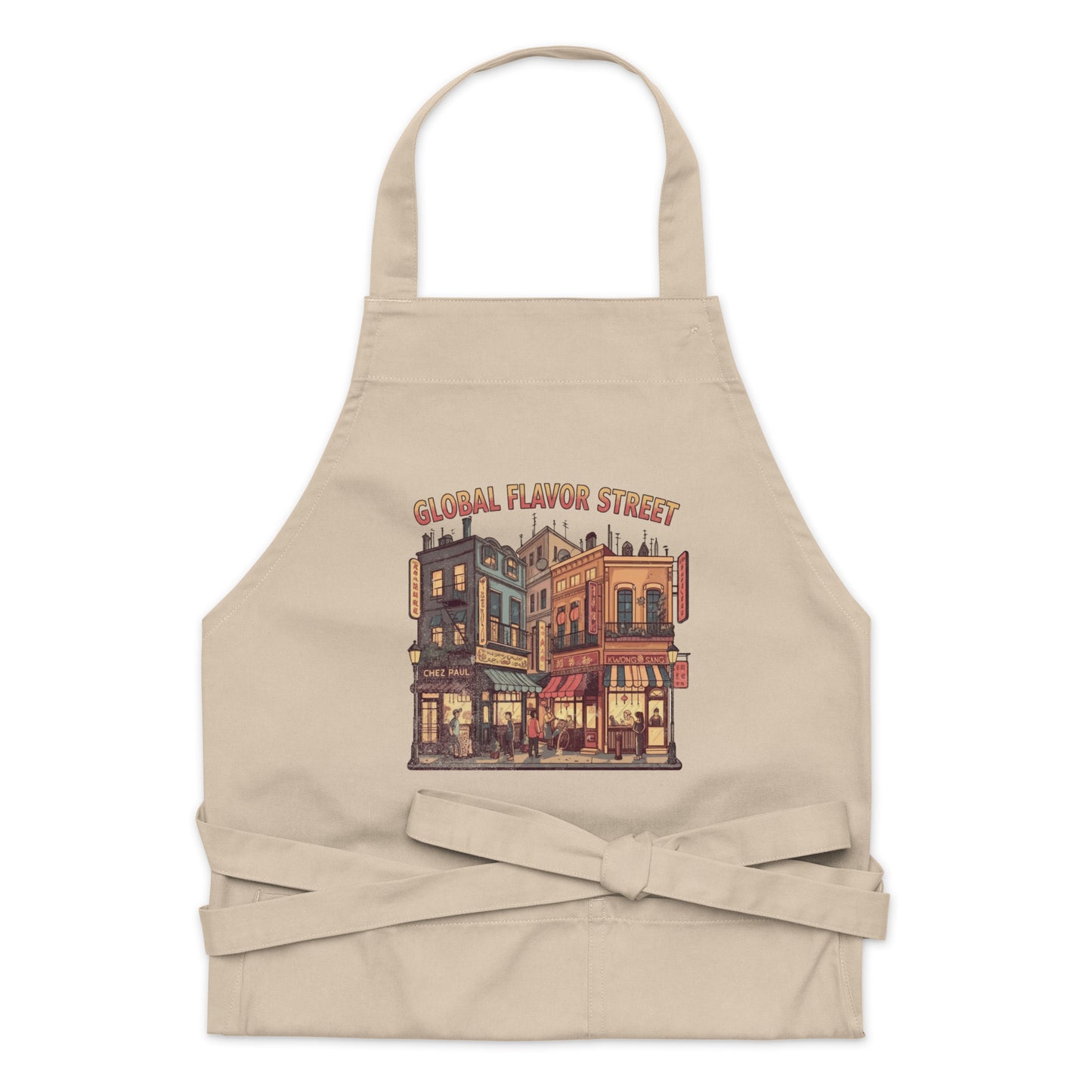 StyleMZ -  Global flavor street Organic cotton apron  - StyleMZ