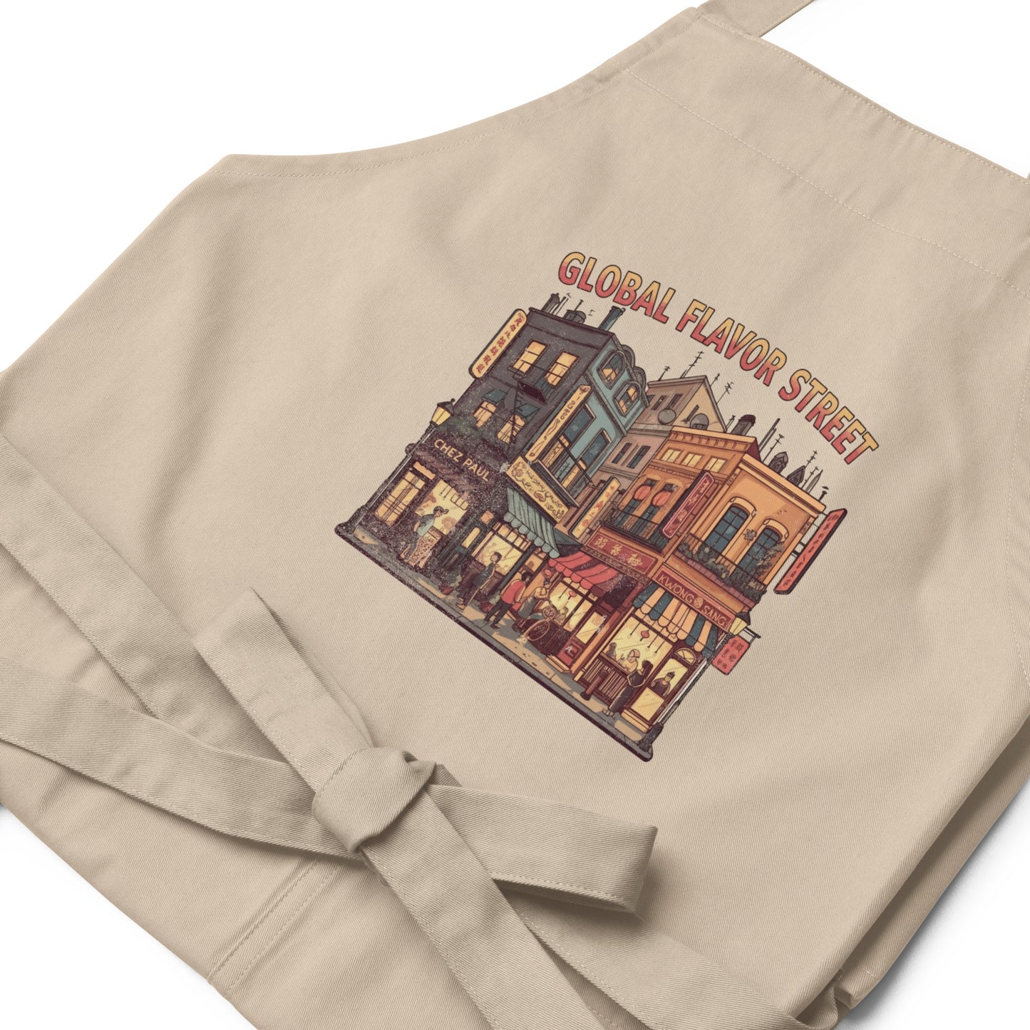 StyleMZ -  Global flavor street Organic cotton apron  - StyleMZ