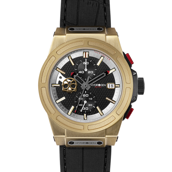 Otto Chrono All Gold Watch with Carbon Fiber Dial