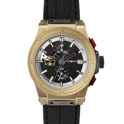 Otto Chrono All Gold Watch with Carbon Fiber Dial