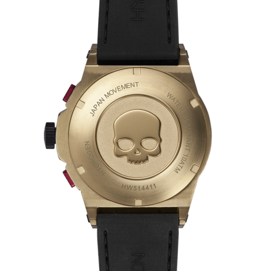 Otto Chrono All Gold Watch with Carbon Fiber Dial