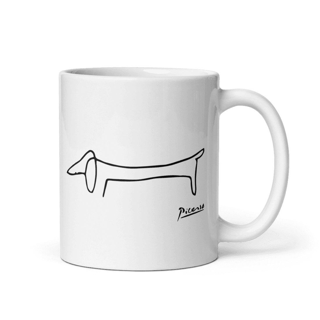 Pablo Picasso Dachshund Dog (Lump) Artwork Mug