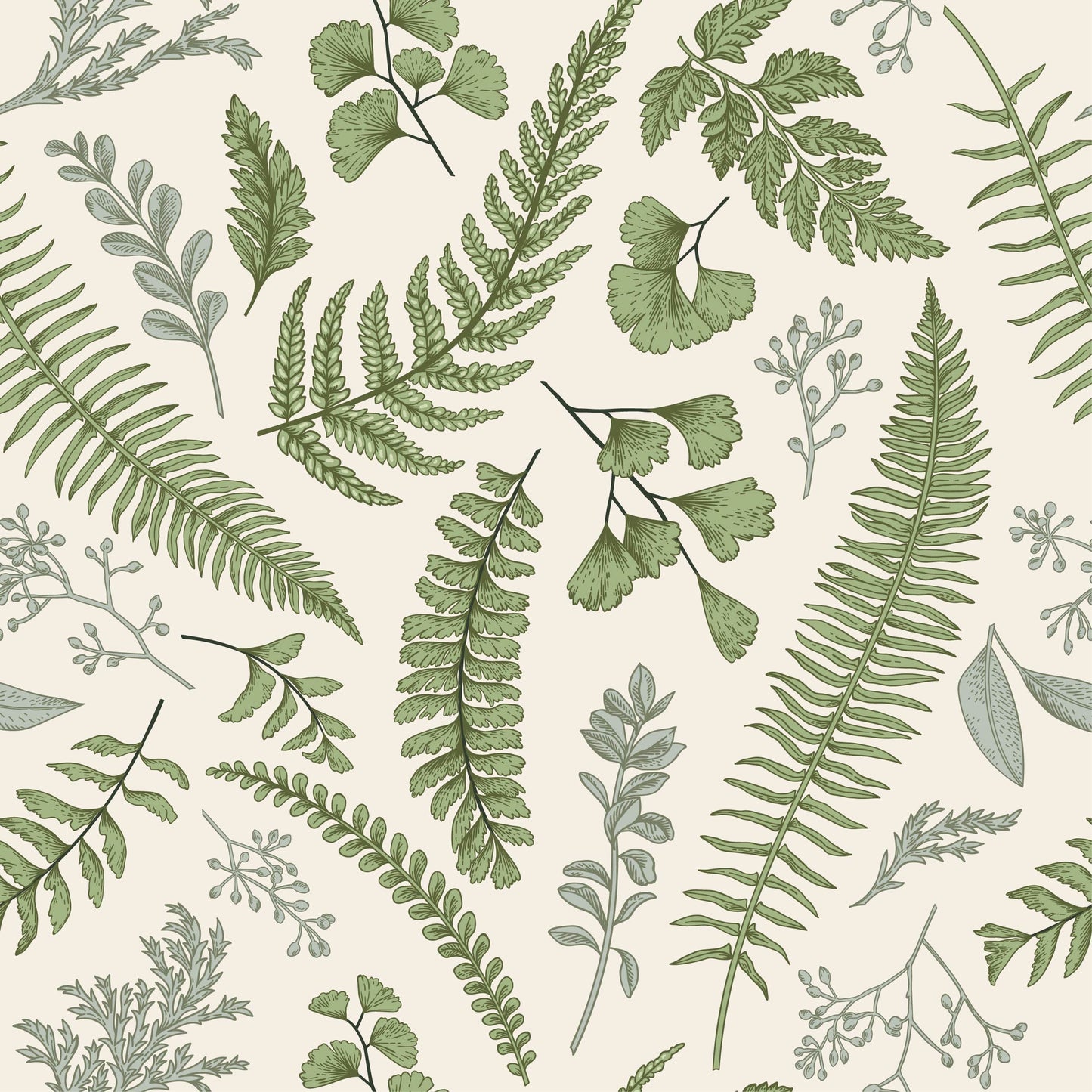 Fun fern leaves