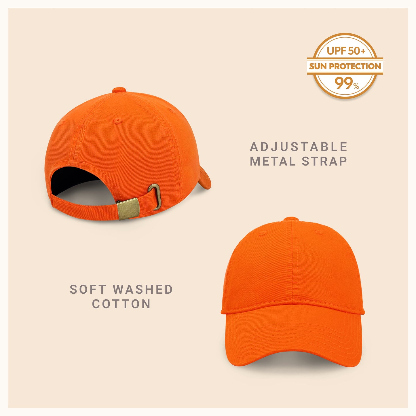 Classic Everyday Baseball Cap with UV Protection and Comfort