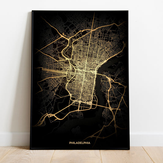 Philadelphia Pa Poster Printed on Quality Satin Paper