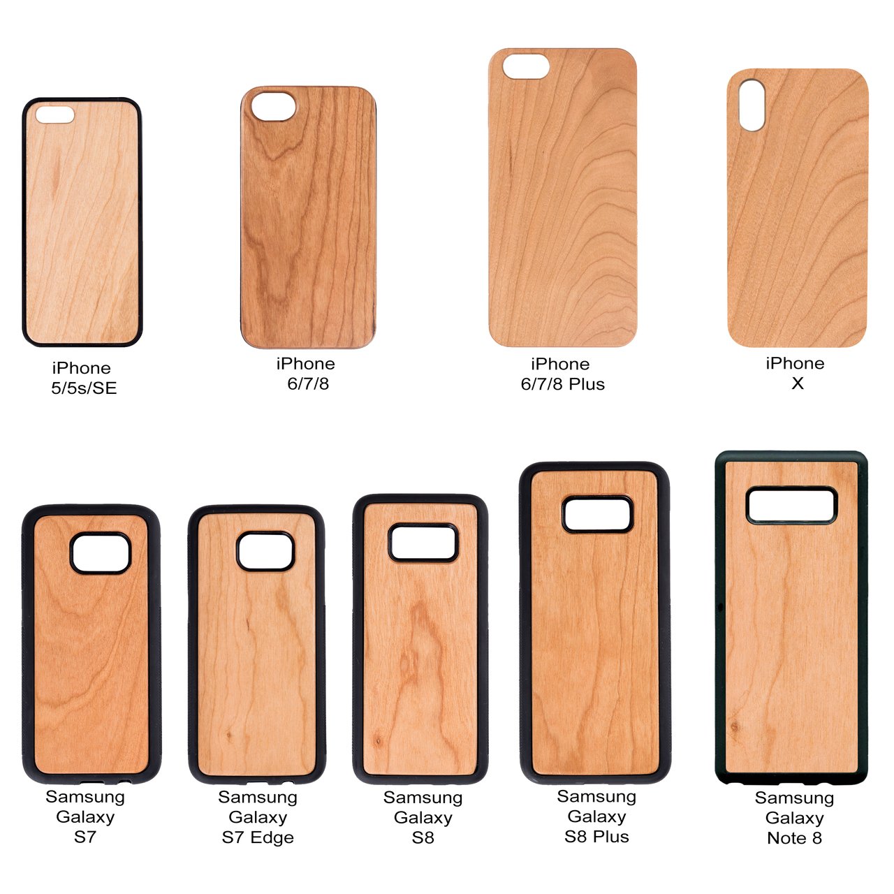 Dallas City - Engraved Wooden Phone Case with Bumper